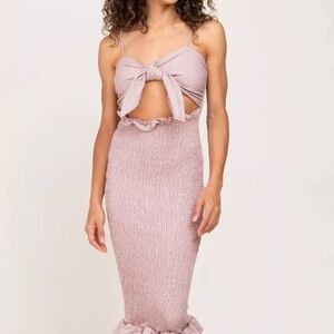 Chic Pink Two-Piece Set